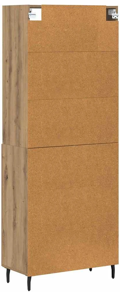Aukštas spintelė 2 vnt. Amatininkų ąžuolas 69,5 x 32,5 x 180 cm