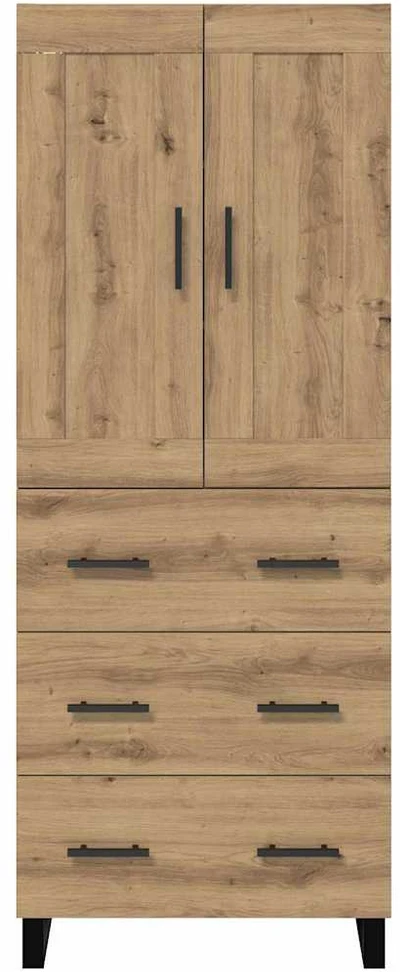Aukštas spintelė 2 vnt. Amatininkų ąžuolas 69,5 x 34 x 180 cm