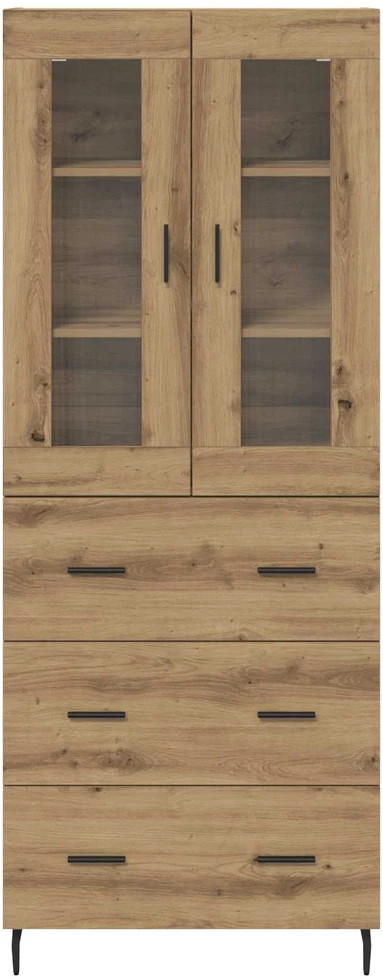 Aukštas spintelė 2 vnt. Amatininkų ąžuolas 69,5 x 34 x 180 cm