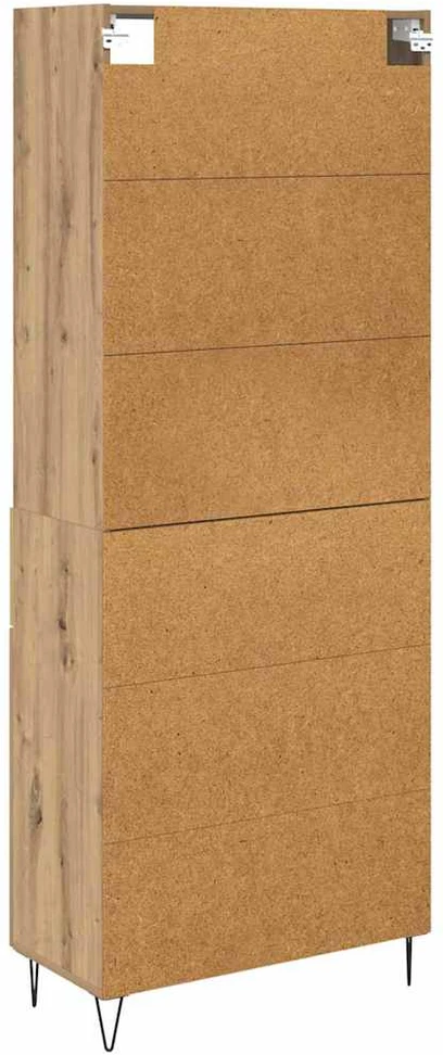 Aukštas spintelė 2 vnt. Amatininkų ąžuolas 69,5 x 34 x 180 cm
