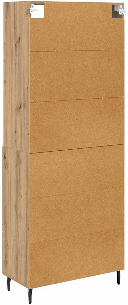 Aukštas spintelė 2 vnt. Amatininkų ąžuolas 69,5 x 32,5 x 180 cm