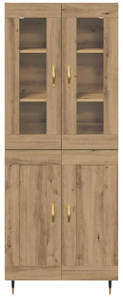 Aukštas spintelė 2 vnt. Amatininkų ąžuolas 69,5 x 34 x 180 cm