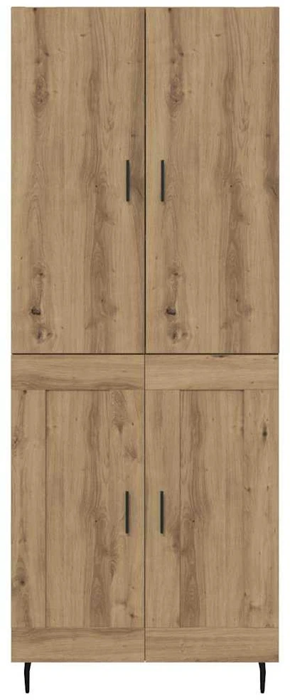 Aukštas spintelė 2 vnt. Amatininkų ąžuolas 69,5 x 34 x 180 cm