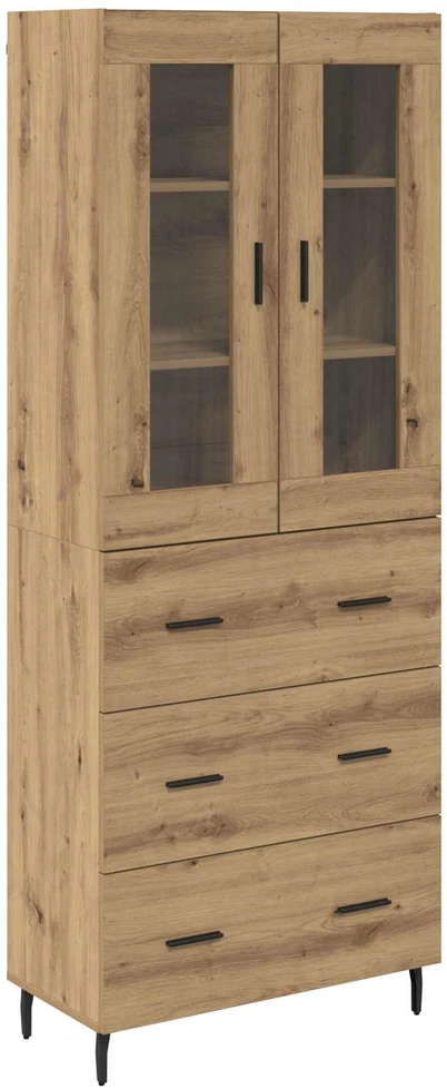 Aukštas spintelė 2 vnt. Amatininkų ąžuolas 69,5 x 34 x 180 cm