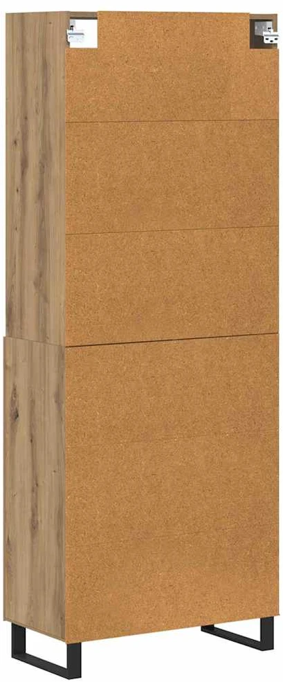 Aukštas spintelė 2 vnt. Amatininkų ąžuolas 69,5 x 34 x 180 cm