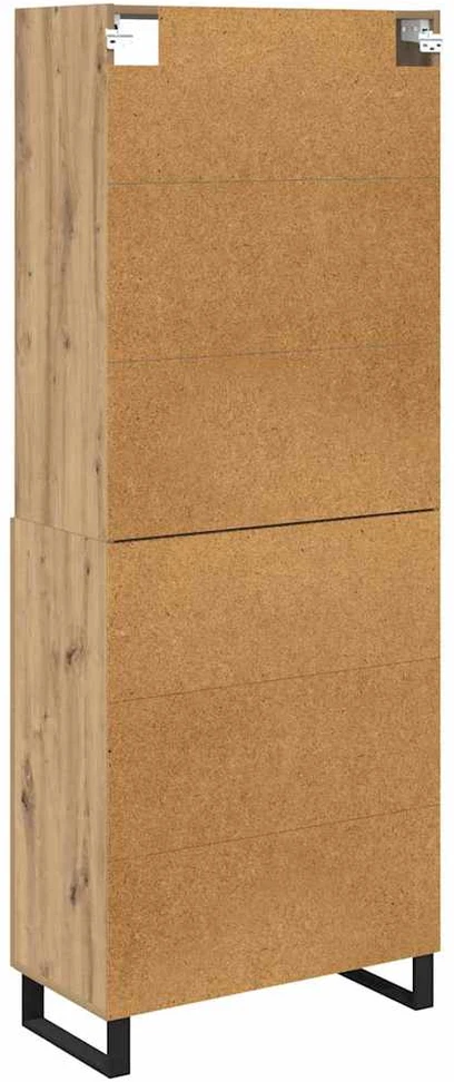 Aukštas spintelė 2 vnt. Amatininkų ąžuolas 69,5 x 34 x 180 cm