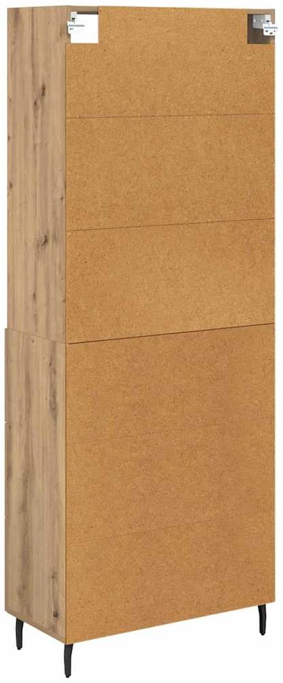 Aukštas spintelė 2 vnt. Amatininkų ąžuolas 69,5 x 32,5 x 180 cm