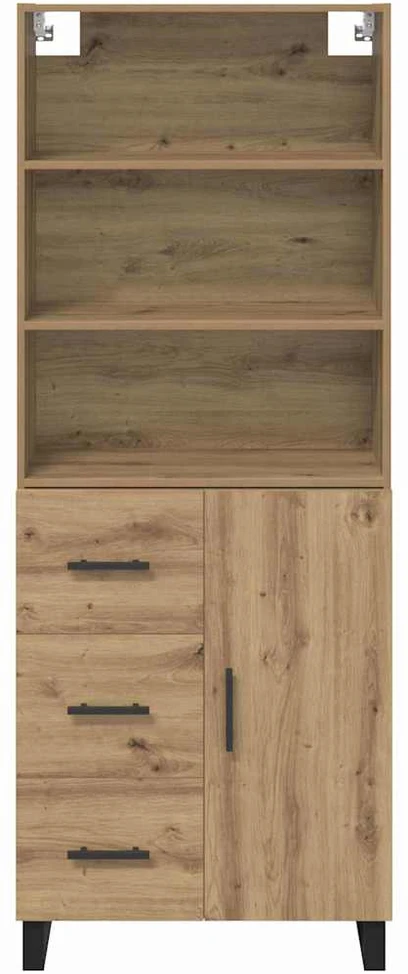 Aukštas spintelė 2 vnt. Amatininkų ąžuolas 69,5 x 34 x 180 cm