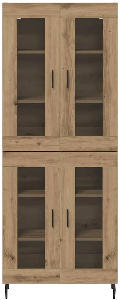 Aukštas spintelė 2 vnt. Amatininkų ąžuolas 69,5 x 34 x 180 cm