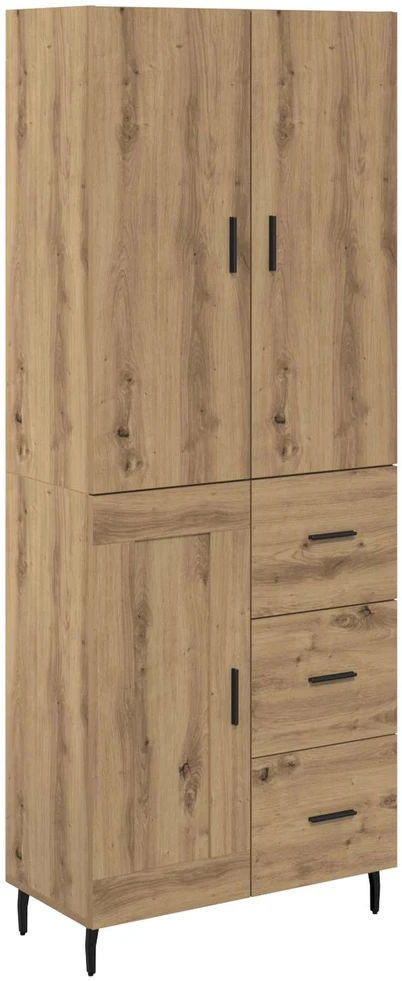 Aukštas spintelė 2 vnt. Amatininkų ąžuolas 69,5 x 34 x 180 cm