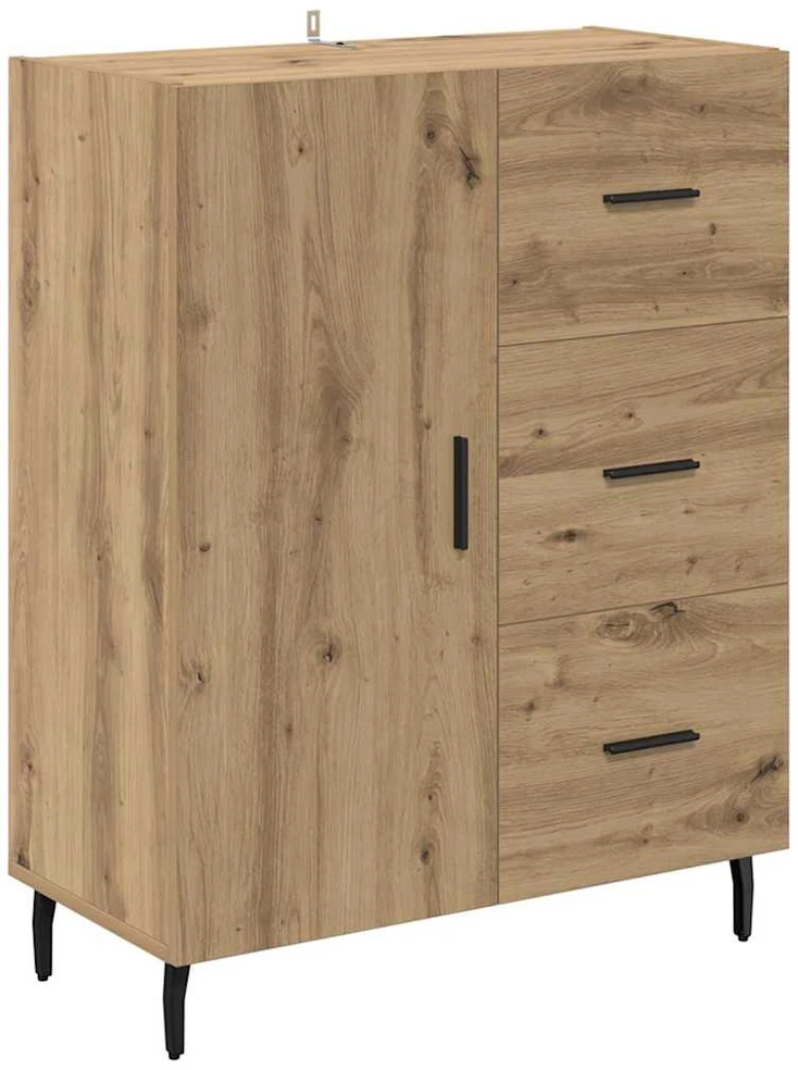 Aukštas spintelė 2 vnt. Amatininkų ąžuolas 69,5 x 34 x 180 cm
