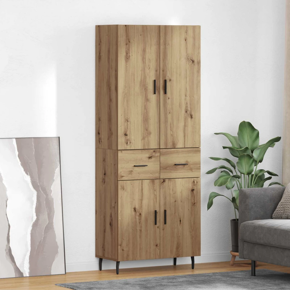 Aukštas spintelė 2 vnt. Amatininkų ąžuolas 69,5 x 34 x 180 cm