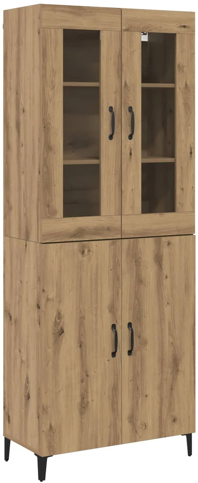 Aukštas spintelė 2 vnt. Amatininkų ąžuolas 69,5 x 34 x 180 cm