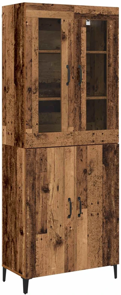 Aukštas spintelė 2 vnt. Sena mediena 69,5 x 34 x 180 cm