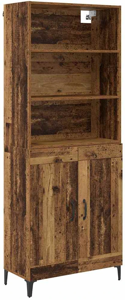 Aukštas spintelė 2 vnt. Sena mediena 69,5 x 34 x 180 cm
