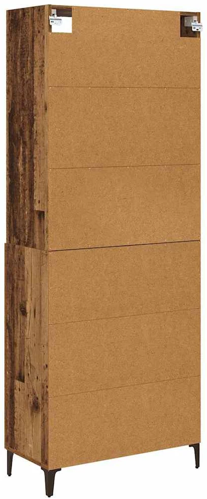 Aukštas spintelė 2 vnt. Sena mediena 69,5 x 34 x 180 cm