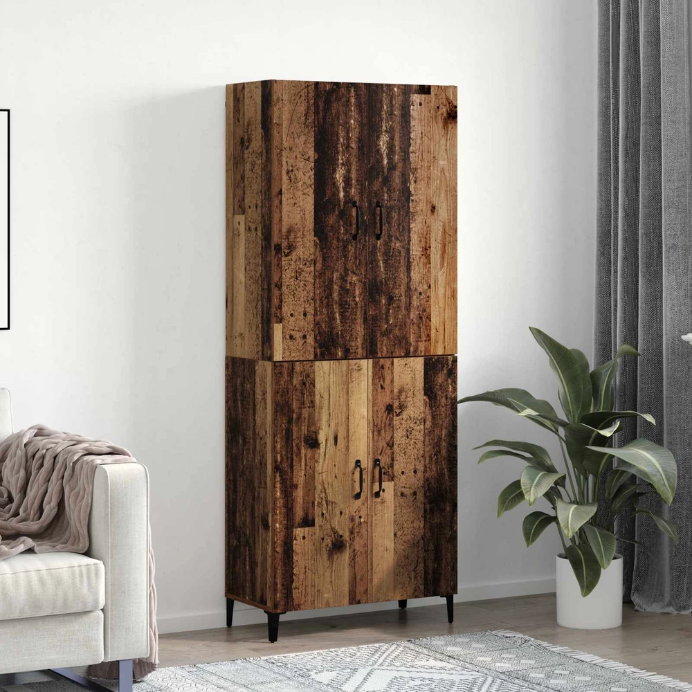 Aukštas spintelė 2 vnt. Sena mediena 69,5 x 34 x 180 cm