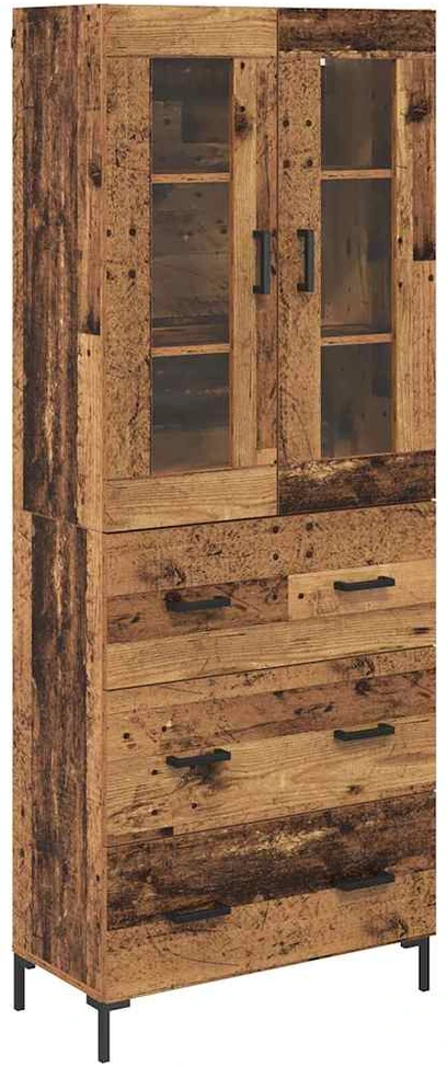 Aukštas spintelė 2 vnt. Senas medis 69,5 x 34 x 180 cm