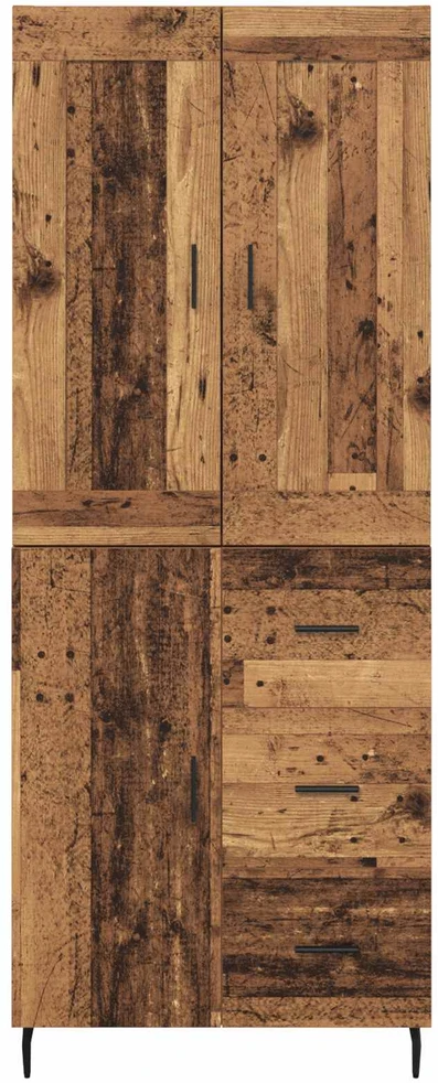 Aukštas spintelė 2 vnt. Senas medis 69,5 x 34 x 180 cm