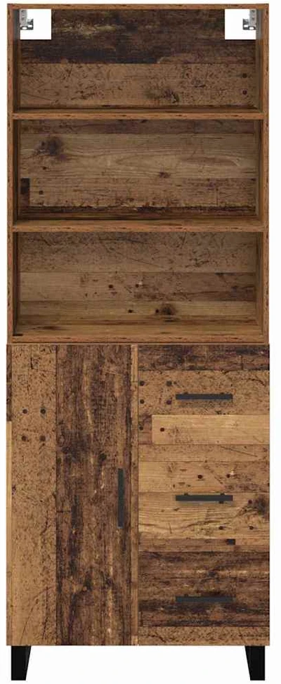 Aukštas spintelė 2 vnt. Senas medis 69,5 x 34 x 180 cm
