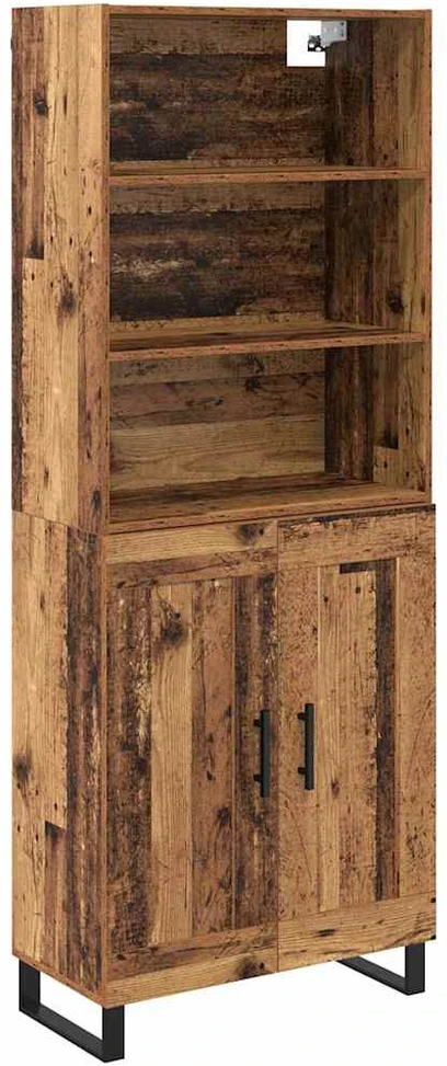 Aukštas spintelė 2 vnt. Senas medis 69,5 x 34 x 180 cm