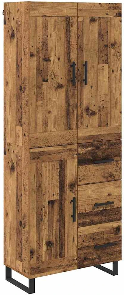 Aukštas spintelė 2 vnt. Senas medis 69,5 x 34 x 180 cm