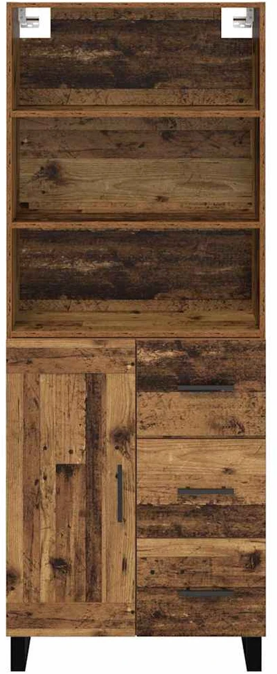 Aukštas spintelė 2 vnt. Senas medis 69,5 x 34 x 180 cm