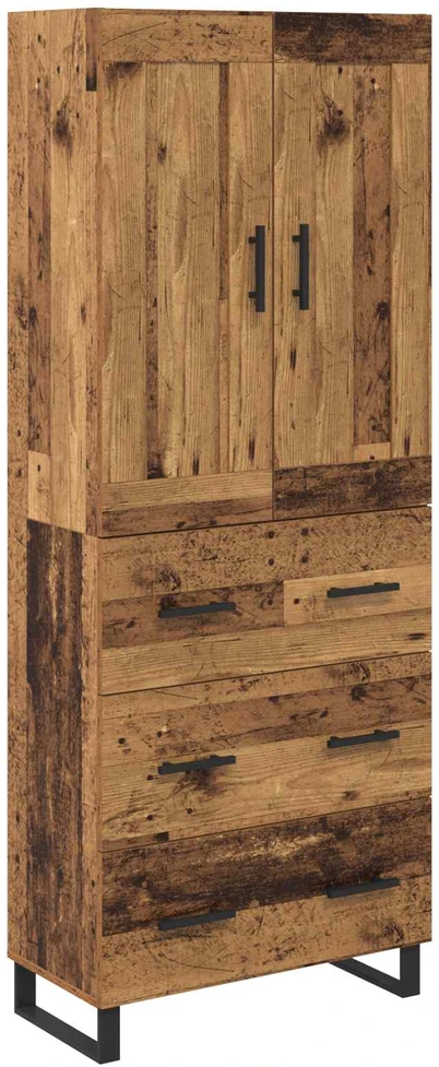 Aukštas spintelė 2 vnt. Senas medis 69,5 x 34 x 180 cm