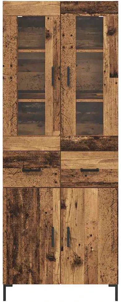 Aukštas spintelė 2 vnt. Senas medis 69,5 x 34 x 180 cm