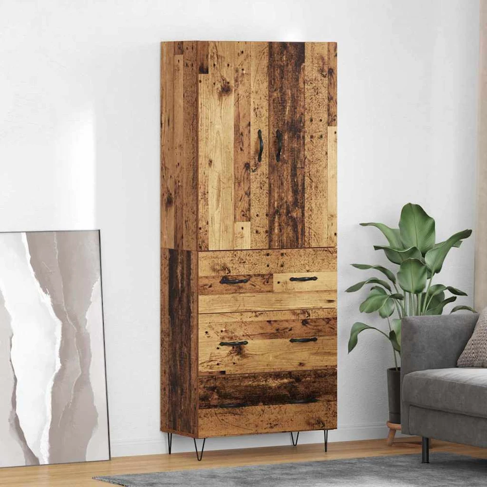 Aukštas spintelė 2 vnt. Senas medis 69,5 x 34 x 180 cm