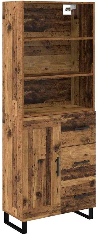 Aukštas spintelė 2 vnt. Senas medis 69,5 x 34 x 180 cm