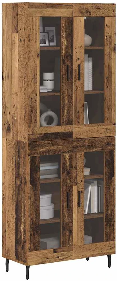 Aukštas spintelė 2 vnt. Senas medis 69,5 x 34 x 180 cm