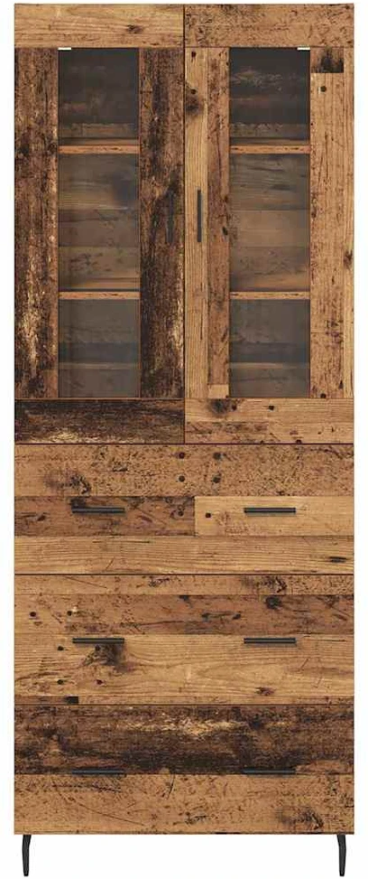 Aukštas spintelė 2 vnt. Senovinis medis 69,5 x 34 x 180 cm