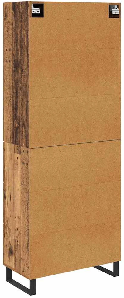Aukštas spintelė 2 vnt. Senovinis medis 69,5 x 34 x 180 cm