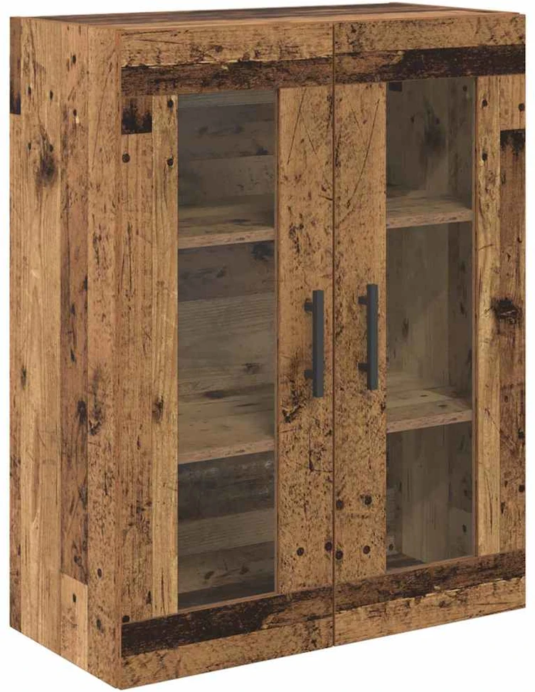 Aukštas spintelė 2 vnt. Senovinis medis 69,5 x 34 x 180 cm