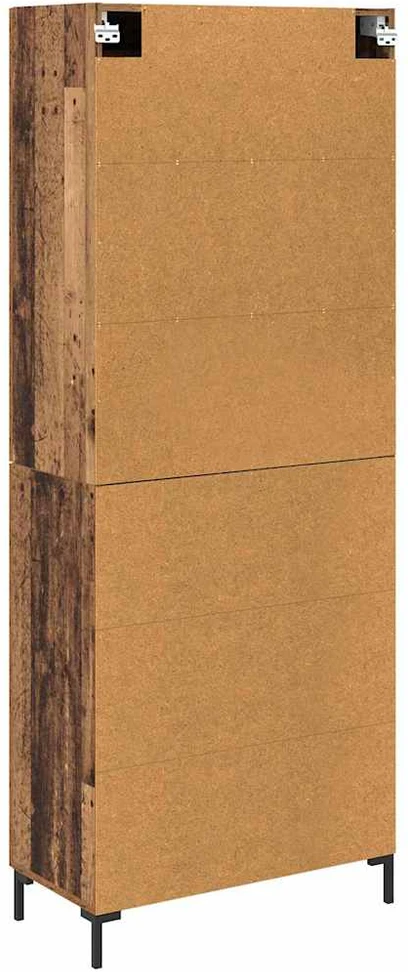 Aukštas spintelė 2 vnt. Senovinis medis 69,5 x 34 x 180 cm