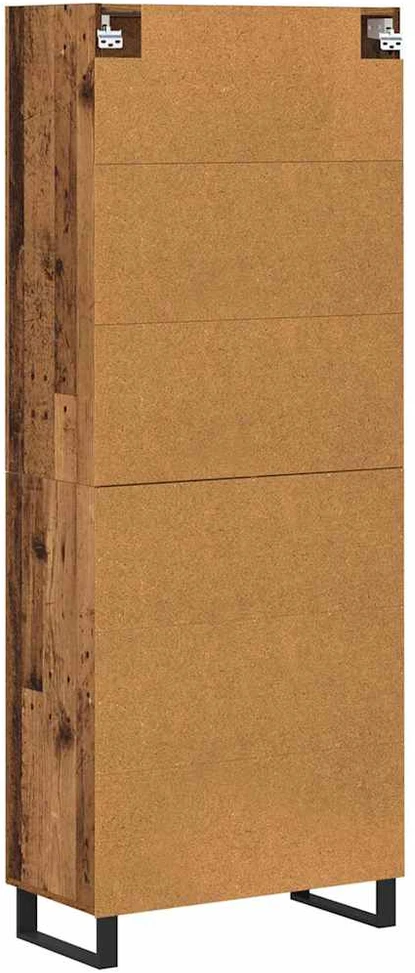 Aukštas spintelė 2 vnt. Senovinis medis 69,5 x 34 x 180 cm