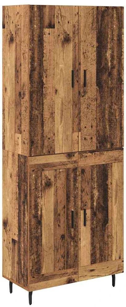 Aukštas spintelė 2 vnt. Senovinis medis 69,5 x 34 x 180 cm