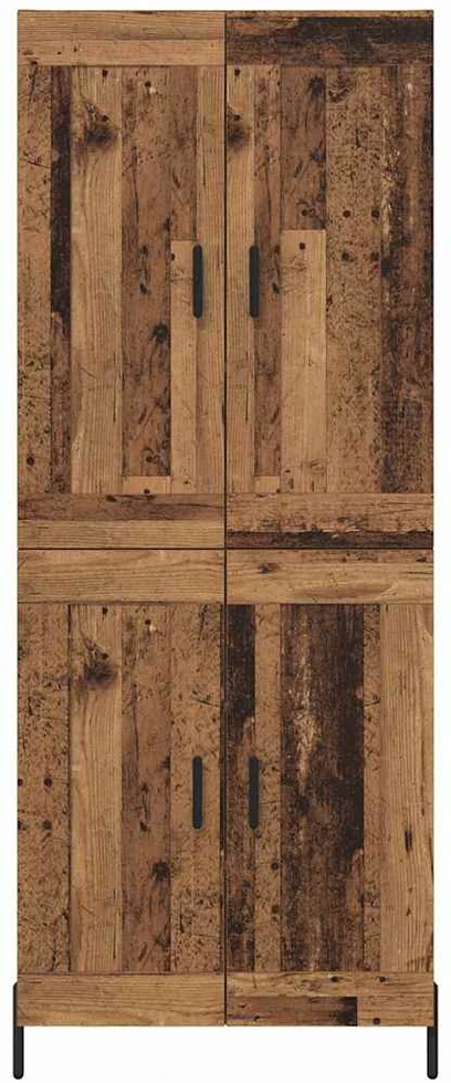 Aukštas spintelė 2 vnt. Senovinis medis 69,5 x 34 x 180 cm