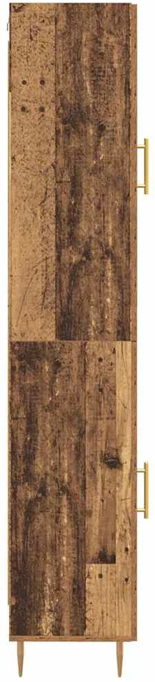 Aukštas spintelė 2 vnt. Senovinis medis 34,5 x 34 x 180 cm