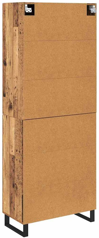 Aukštas spintelė 2 vnt. Senovinis medis 69,5 x 34 x 180 cm