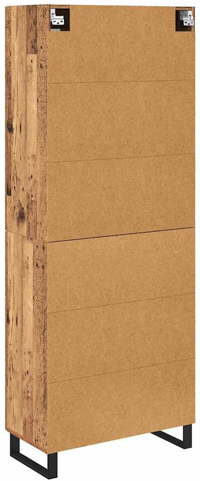 Aukštas spintelė 2 vnt. Senovinis medis 69,5 x 34 x 180 cm