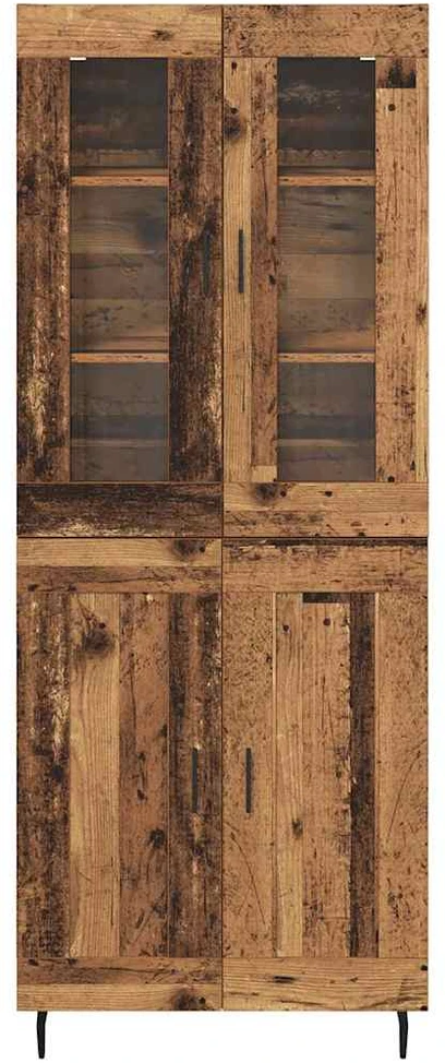 Aukštas spintelė 2 vnt. Senovinis medis 69,5 x 34 x 180 cm