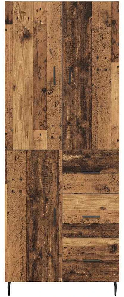 Aukštas spintelė 2 vnt. Senovinis medis 69,5 x 34 x 180 cm