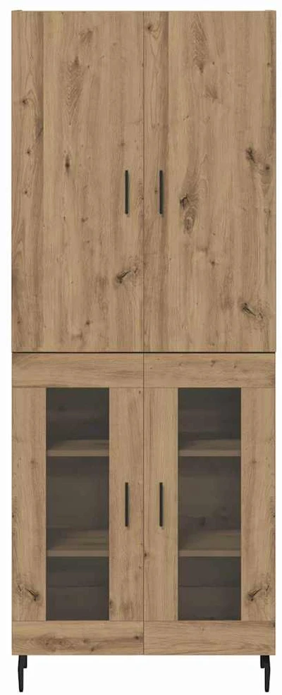 Aukštas spintelė 2 vnt. Senovinis medis 69,5 x 34 x 180 cm