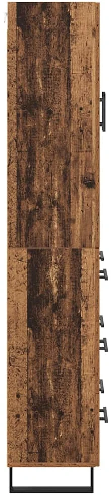 Aukštas spintelė 2 vnt. Senovinis medis 69,5 x 34 x 180 cm