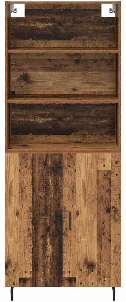 Aukštas spintelė 2 vnt. Senovinis medis 69,5 x 32,5 x 180 cm