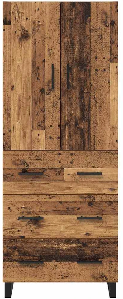 Aukštas spintelė 2 vnt. Senovinis medis 69,5 x 34 x 180 cm