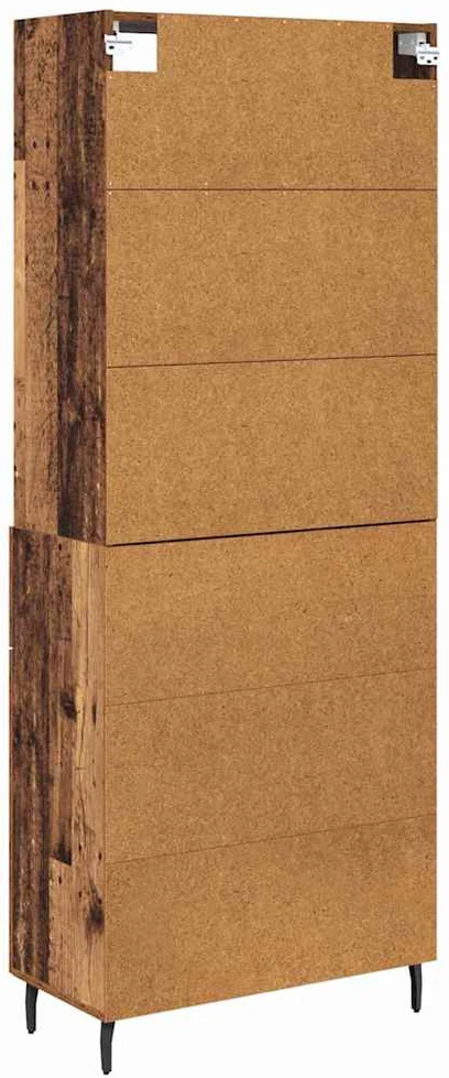 Aukštas spintelė 2 vnt. Senovinis medis 69,5 x 32,5 x 180 cm
