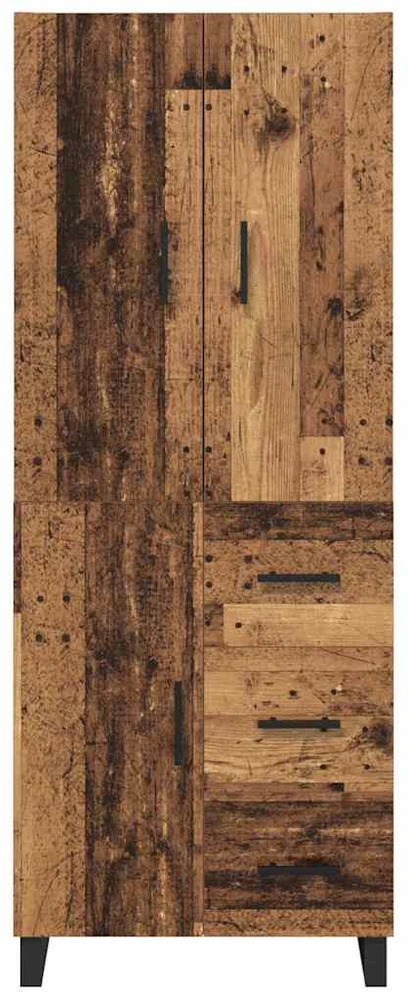 Aukštas spintelė 2 vnt. Senovinis medis 69,5 x 34 x 180 cm